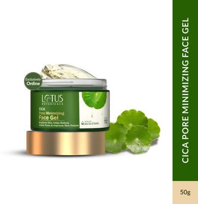 Lotus Botanicals CICA Pore Minimizing Face Gel | Aloe Vera & Centella | Reduces Pore Size