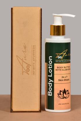 Aura infinite NATURAL BODY LOTION With Shea Butter And Aloe vera for deep nourishment