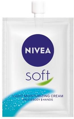 NIVEA Soft Light Moisturizer for Face, Hand & Body, Non-Sticky Cream with Vitamin E & Jojoba Oil