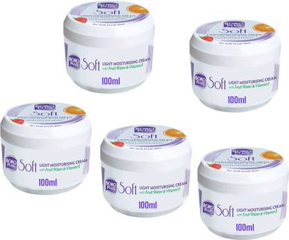 BOROPLUS BORO PLUS SOFT LIGHT MOISTURIZING CREAM FOR SMOOTHING & NOURISH SKIN - 100ml x 5