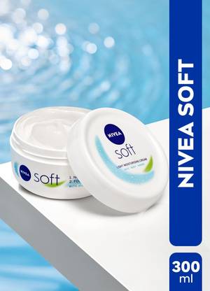 NIVEA Soft Light Moisturizer Cream For Face, Hand & Body, with Vitamin E & Jojoba Oil