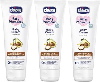 Chicco Baby cream Argan oil & Aocado Butter 100g Pack of 3