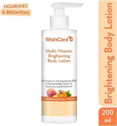 WishCare Multi-Vitamin Brightening Body Lotion - 5% Vitamin C,5% Niacinamide & Turmeric