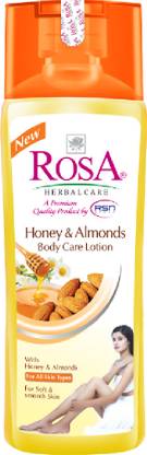 ROSA Honey and Almond lotion | For Soft and Smooth skin | For Men & Women