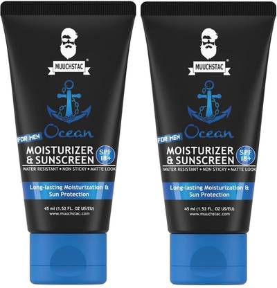 मुश्टैक Men’s Ocean Moisturizer & Sunscreen Matte Look Cream, Non-Sticky