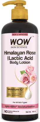 WOW SKIN SCIENCE Himalayan Rose With Lactic Acid Body Lotion  (400 ml)