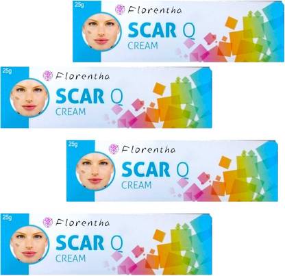 FLORENTHA SKAR Q CREAM FOR SPOT FREE & GLOWING SKIN PACK OF 25g x 4