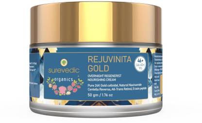 SUREVEDIC Rejuvinita Gold Overnight Regenerist Nourishing Cream 46+(46 to 60+years)