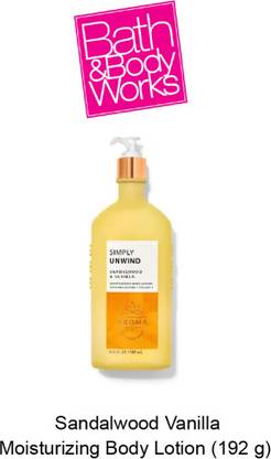 BATH & BODY WORKS Aromatherapy Sandalwood Vanilla Moisturizing Body Lotion