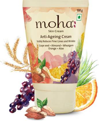 Moha Anti Ageing Skin cream Blend of Pure Herbal Oils Reduce Lines & Wrinkles