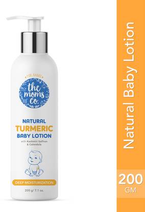 The Moms Co. Natural Turmeric Baby Lotion with Kashmiri Saffron & Turmeric Extract for
