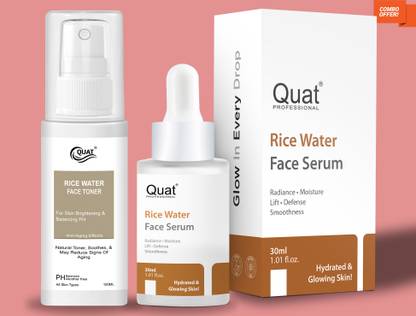 QUAT Korean Rice Water Miracle Combo – Skin Brightening & Hydrating Duo