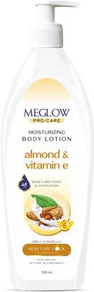 meglow Almond & Vitamin-E Body Lotion for Winter | Best Moisturizer for Dry Skin