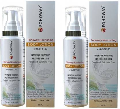fohoway Body Lotion With SPF-30 (Pack Of 2)