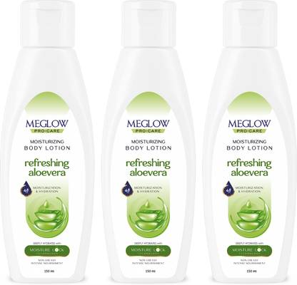 meglow Pro-Care Aloe Vera Body Lotion for Men & Women Hydrating & Refreshing