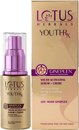 LOTUS HERBALS YouthRx Anti Ageing Activating Face Serum + Cream