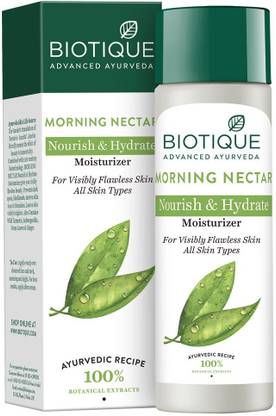BIOTIQUE Morning Nectar Flawless Skin Moisturizer | 24H Deep Moisture