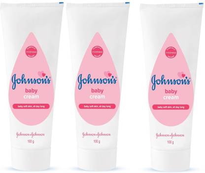 JOHNSON'S Baby Cream for Baby's Soft Skin, 100g (Set of 3)