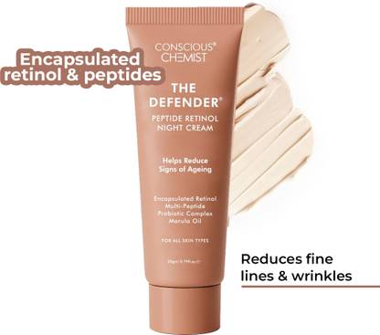 Conscious Chemist Retinol Night Cream | Anti-Aging Moisturizer for Face & Neck | Reduces Wrinkles