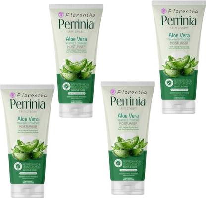 FLORENTHA PERRINIA ALOEVERA MOISTURISER CREAM FOR SOFT & SMOOTH SKIN PACK OF 50g x 4