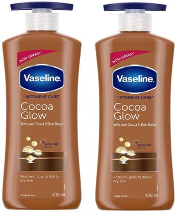 Vaseline COCOA GLOW BODY LOTION EACH 400 ML SET OF 2 PCS