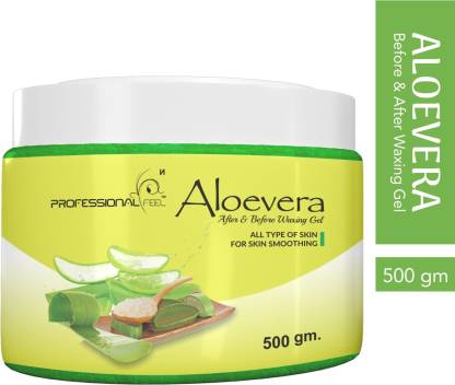 PROFESSIONAL FEEL NEW ALOEVERA BEFORE & AFTER HAIR WAXING GELIN 500gm JAR PACK