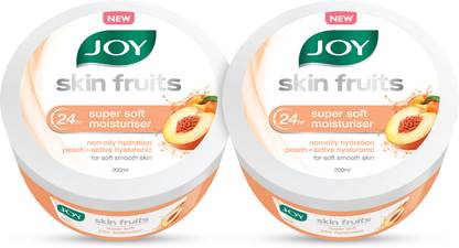 Joy Skin Fruits Super Soft Moisturizer (Peach & Active Hyaluronic) (2X200 ml)
