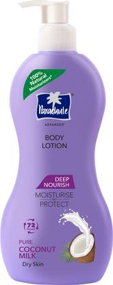 Parachute Advansed Deep Nourish Body Lotion for Women & Men, 100% Natural  (400 ml) at Rs. 100