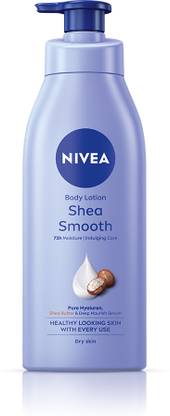 NIVEA Body Milk Shea Smooth, Moisturizer Lotion, with Deep Moisture Serum, Shea Butter
