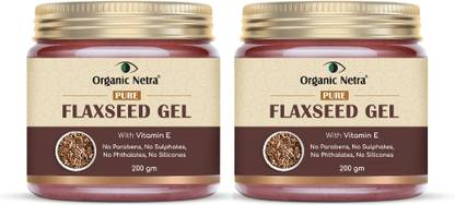 Organic Netra Pure Flaxseed Gel With Vitamin E For Hair & Skin