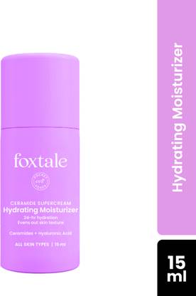 Foxtale Ceramide Hydrating Moisturizer with Hyaluronic Acid, Strengthens Skin Barrier