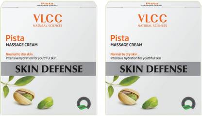 VLCC Pista Premium Massage Cream Combo Pack of 2 (50gm X 2)