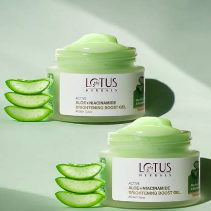 LOTUS HERBALS ACTIVE ALOE+NIACINAMIDE BRIGHTENING BOOST GEL