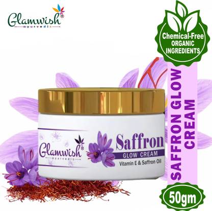 Glamwish Saffron Glow Cream For Glowing, Bright, Young and Even Toned Skin - Women & Men