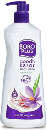 BOROPLUS Doodh Kesar Ayruvedic Body Lotion Soft and Glowing Skin 400ml