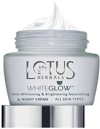 LOTUS Whiteglow Skin Whitening & Brightening Nourishing Night Creme(120 g)