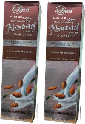 MOLCARO DAILY NOURISHING ALMOND SPF 20 BODY LOTION