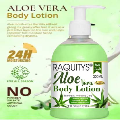 RAQUITYS Aloevera Advanced Moisturizing and Nourishing Body Lotion