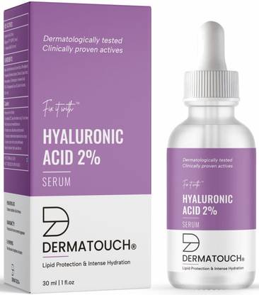 Dermatouch Hyaluronic Acid 2% Serum|For intense Hydration, Glowing Skin