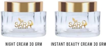 SARA LUXURY Combo: Night Cream + Instant Beauty Cream