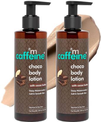 mCaffeine Deep Moisturizing Choco Body Lotion for Dry Skin | Moisturizer for Men & Women