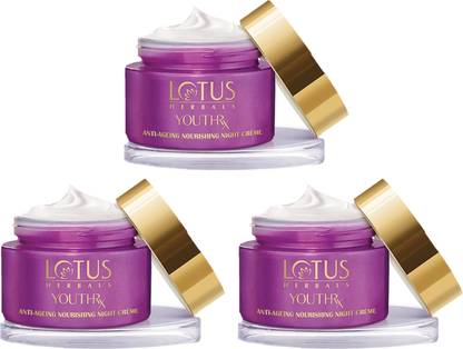LOTUS HERBALS YouthRx Anti Ageing Nourishing Night Cream | For Fine Lines & Wrinkles | 50g
