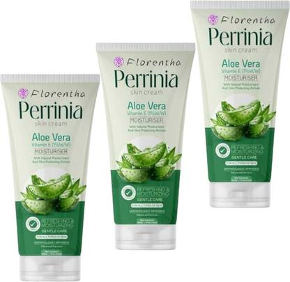 FLORENTHA PERRINIA ALOEVERA MOISTURISER CREAM FOR SOFT & SMOOTH SKIN PACK OF 50g x 3