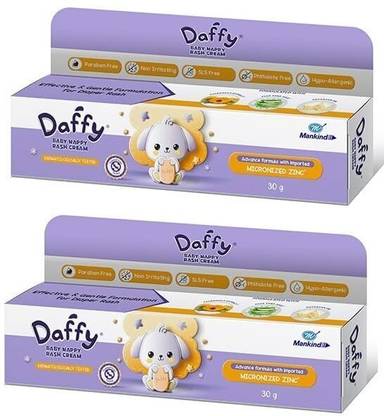 Daffy DaffyBabyNappyRashCream - 30 gm, Pack Of 2