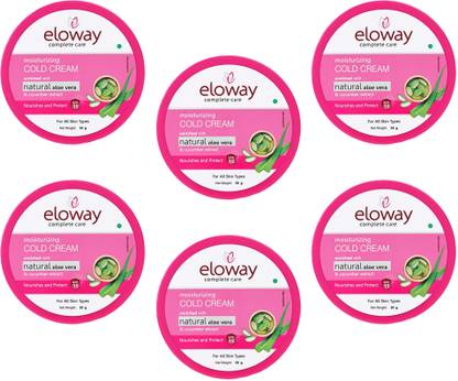 Eloway Moisturising Cold Cream with Aloe Vera & Cucumber | SPF 15 | For All Skin Types