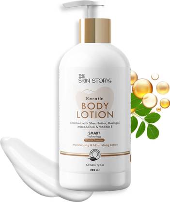 The Skin Story Keratin Deep Moisturising Body Lotion, Relief From Dry Skin, Sun Burn Protect
