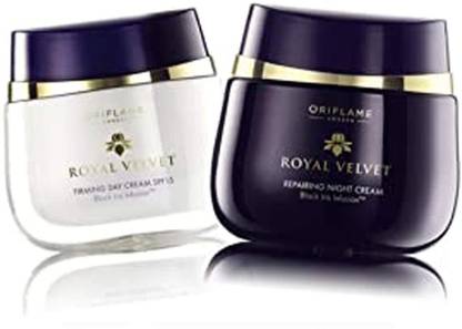 Oriflame Sweden Royal Velvet Firming Day and Repairing Night Cream (Combo of 2)