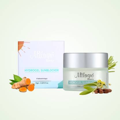 Milagro Beauty Hydrogel Sunblock Long Lasting Moisturizer, Make-up Primer - SPF