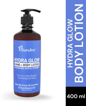 sundra Hydra Glow Hand & Body Lotion with Hyaluronic Acid and Vitamin E