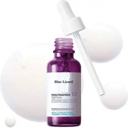 Blue Lizard Niacinamide 10 Face Serum, Brightening and Anti-Aging Facial Serum